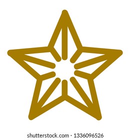 Classic star Icon Vector. Flat  pictogram. Illustration symbol. - Vector