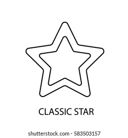 classic star line icon

