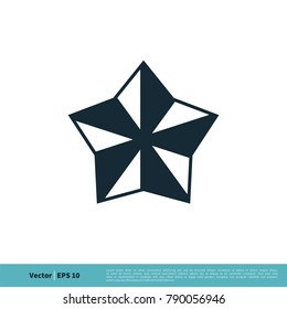 Classic Star Shape Icon Vector Logo Template Illustration Design. Vector EPS 10.