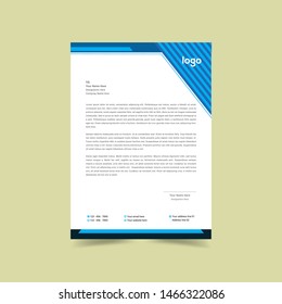 Classic stationery business Corporate Identity letterhead template design, Brochure, flyer Digital Communication report Vector illustration