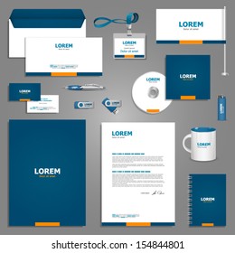 Classic stationery template design. Documentation for business. - Shutterstock ID 154844801