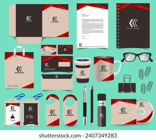 Classic stationery template design. Documentation for business. Corporate identity design template