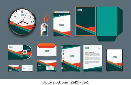 Classic stationery template design. vector illustration
