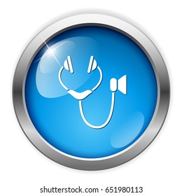 classic stethoscope icon