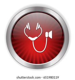 classic stethoscope icon