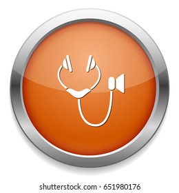 classic stethoscope icon