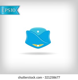 Classic stewardess hat forage cap of air hostess uniform