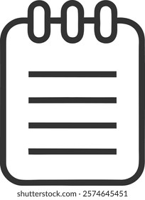 Classic Sticky Note Icon Depicting Reminders and Organization, Perfect for Workflow Designs
