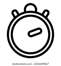 Classic stopwatch icon outline vector. Duration time. Calendar digital