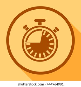 Classic stopwatch - vector icon.