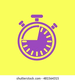 
Classic stopwatch - vector icon.