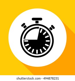 
Classic stopwatch - vector icon.
