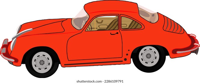 Classic and streamlined shape in a red mini single door