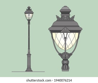 1,181 Streetlight wrought iron Images, Stock Photos & Vectors