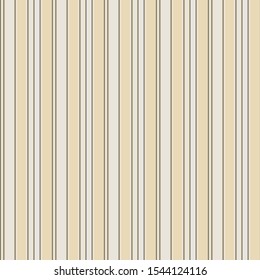 Classic stripes seamless pattern. Clean beige and yellow stripes. Retro, Vintage template. Universal background for greeting cards, invitations. Upholstery fabric. Wallpaper. Texture. Wrapping.