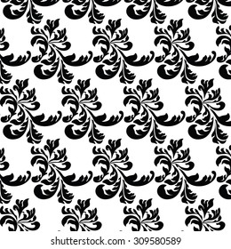 Classic style Acanthus ornament pattern. Vector