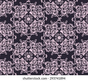 Classic style circular ornament pattern background. Vector