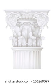 classic style column, vector