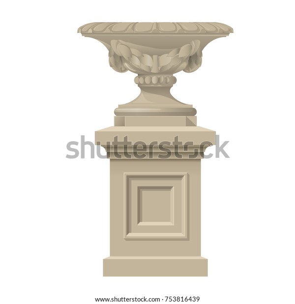 Classic Style Decorative Vase Urn Planter Stock Vector Royalty