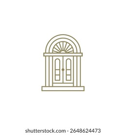 Classic style house door logo
