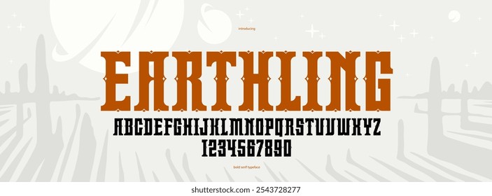 Estilo clásico serif fuente de la exhibición del Vector para los logotipos y los emblemas, diseño fuerte y elegante de la tipografía de la tipografía del cartel de la vendimia de la moda para los titulares y los títulos.