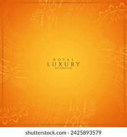 Classic stylish floral frame luxurious royal background vector