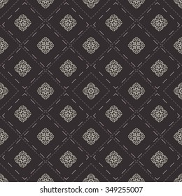 Classic stylish seamless pattern, in dark grey
