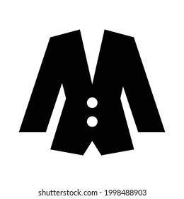 Classic Suit vector icon, isolated on white background