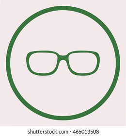 Classic sunglasses.Vector icon.