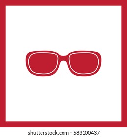 
Classic sunglasses.Vector icon.