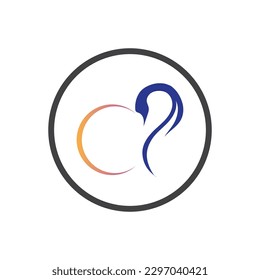 classic Swan logo and symbol vector illustration design 