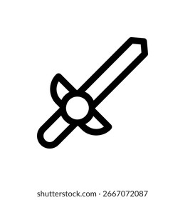 Ilustración de arma de espada clásica perfecta para aventuras, fantasía y temas de guerreros