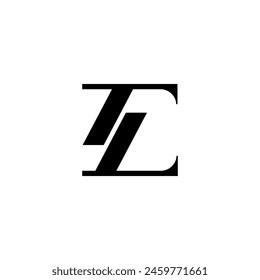 Classic T, L, E Initial mark logo design template