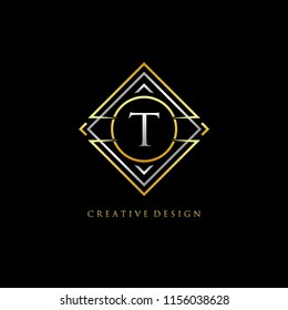 Classic T Letter Geometric Logo