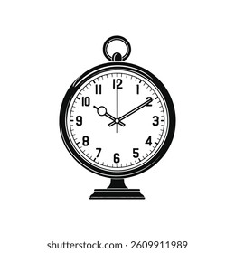 Classic Table Clock Outline Vector,
Black and White Desk Clock Illustration,
Minimalist Alarm Clock Line Art,
Vintage Table Clock Hand Drawn Style
