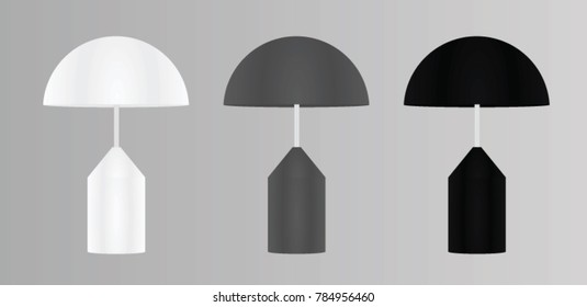 Classic table lamp. vector illustration
