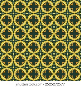 Classic Talavera Mexican Ceramic Tile Pattern Vector