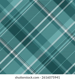 Classic tartan pattern in cool teal hues. Perfect for backgrounds, textiles, and festive designs. Adds a touch of timeless style  sophistication.