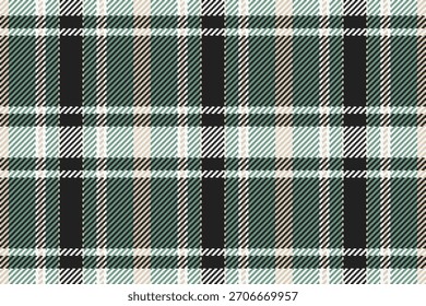 Classic tartan pattern with dark green, tan, and black stripes. Versatile textile for backgrounds, design elements, and winterthemed projects.