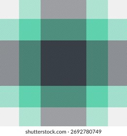 Padrão tartan clássico com tons de azul-petróleo, cinza e branco, criando um pano de fundo versátil. Ideal para têxteis, fundos ou designs digitais que precisam de um toque tradicional.