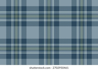 Classic tartan pattern in muted blues and soft yellow, evoking tradition and comfort. Ideal for backgrounds, textiles, or design projects needing a touch of heritage.