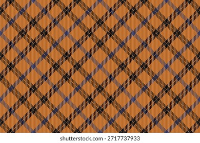 Klassisches Tartanmuster. Ein strukturiertes kariertes Design mit warmen Erdtönen und einem gewebten Griff. Perfekt für Hintergründe, Textilien, Mode oder gemütliche Designelemente.