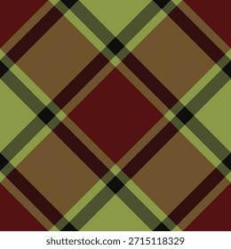 Classic tartan pattern in a timeless design. Features green, red, gold  black lines for textile, apparel or decorative use. Great for seasonal designs.