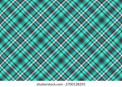 Classic tartan pattern in turquoise, grey and white. Perfect for backgrounds, textiles, apparel design,  winter holiday themes.  Versatile for modern  traditional looks.