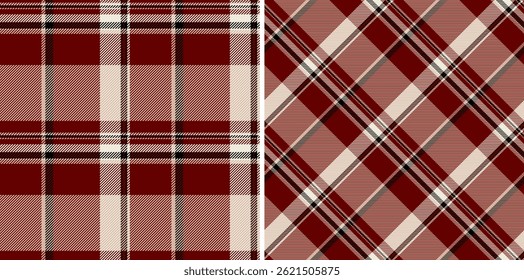 Classic tartan patterns showcase traditional woven fabric designs. Ideal for backgrounds, apparel, or heritagethemed projects, adding a warm, cozy texture.