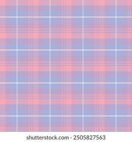 Classic tartan plaid imitation vector seamless pattern. Colorful geometric background. Abstract trompe l'oeil wallpaper. Scottish check weave illusion fashion print