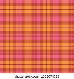 Classic tartan plaid imitation vector seamless pattern. Colorful geometric background. Abstract trompe l'oeil wallpaper. Scottish check weave illusion fashion print