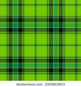 Classic tartan, plaid seamless pattern with light green and turquoise
