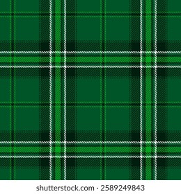 Classic tartan, plaid seamless pattern in shades of green