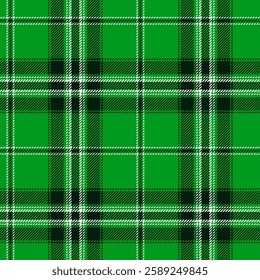 Classic tartan, plaid seamless pattern in shades of green